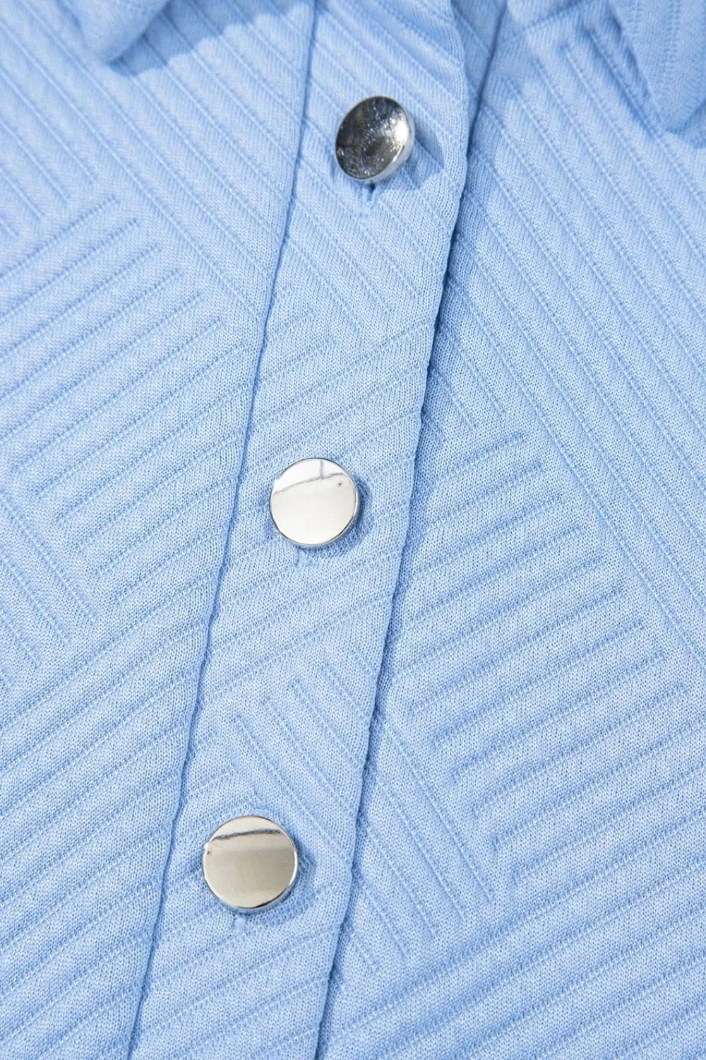 Button Front Short Sleeve Mini Dress