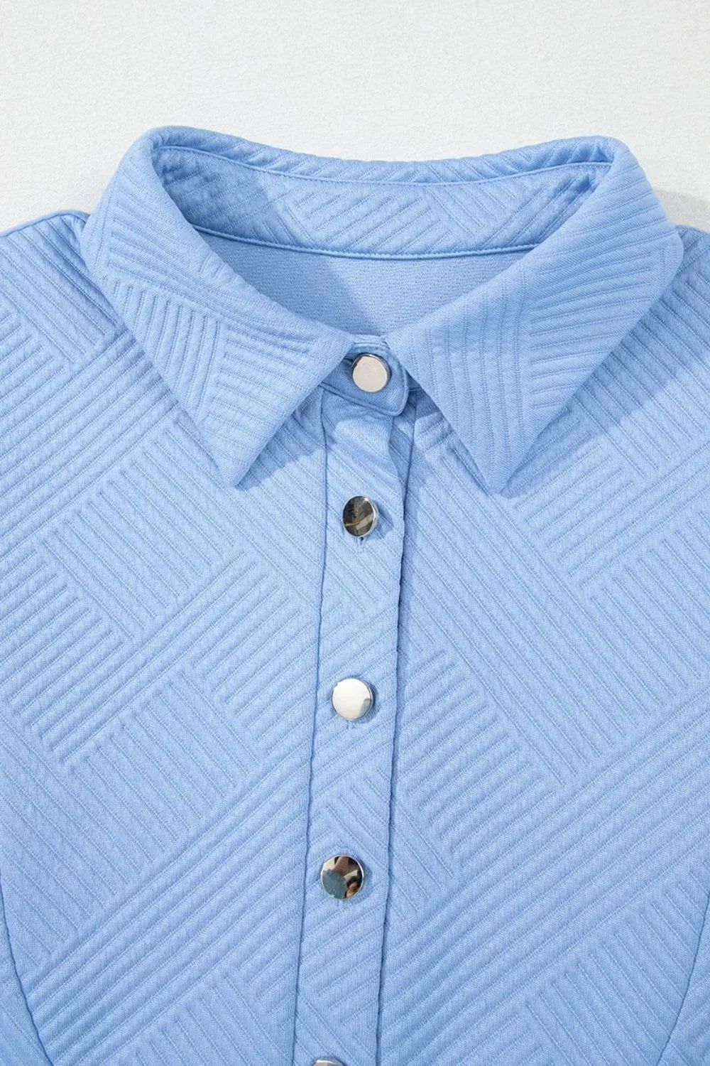 Button Front Short Sleeve Mini Dress