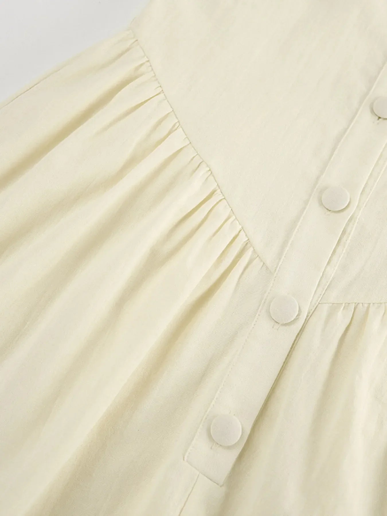 Button-Front Wide Strap Romper