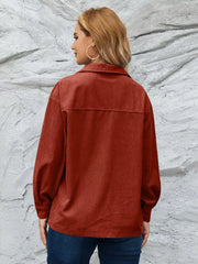 Casual Corduroy Button-Down Jacket