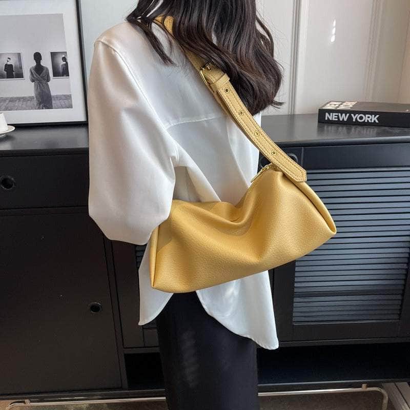 Casual Top Handle Shoulder Leather Bag