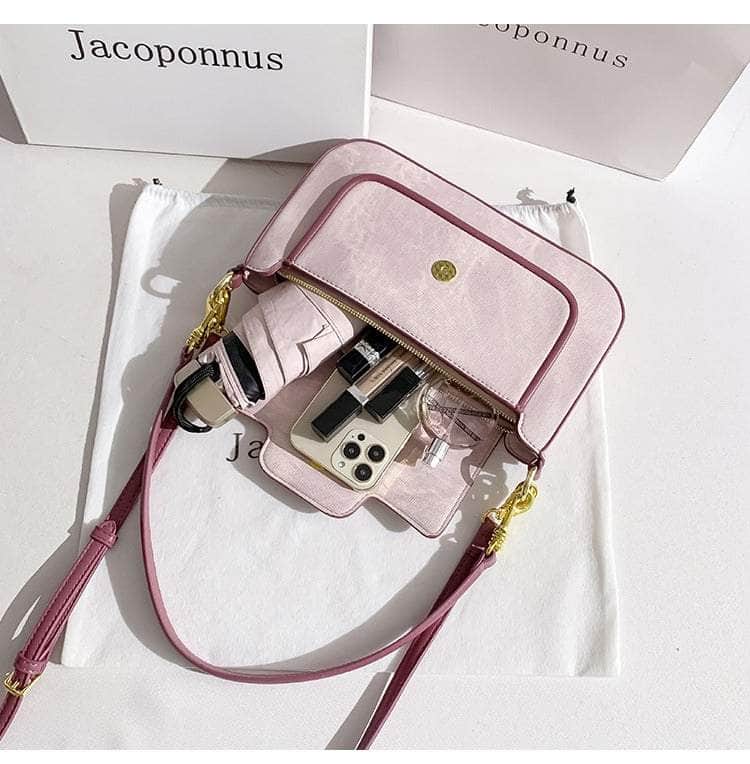 Chic Cute Leather Top handle Crossbody Bag