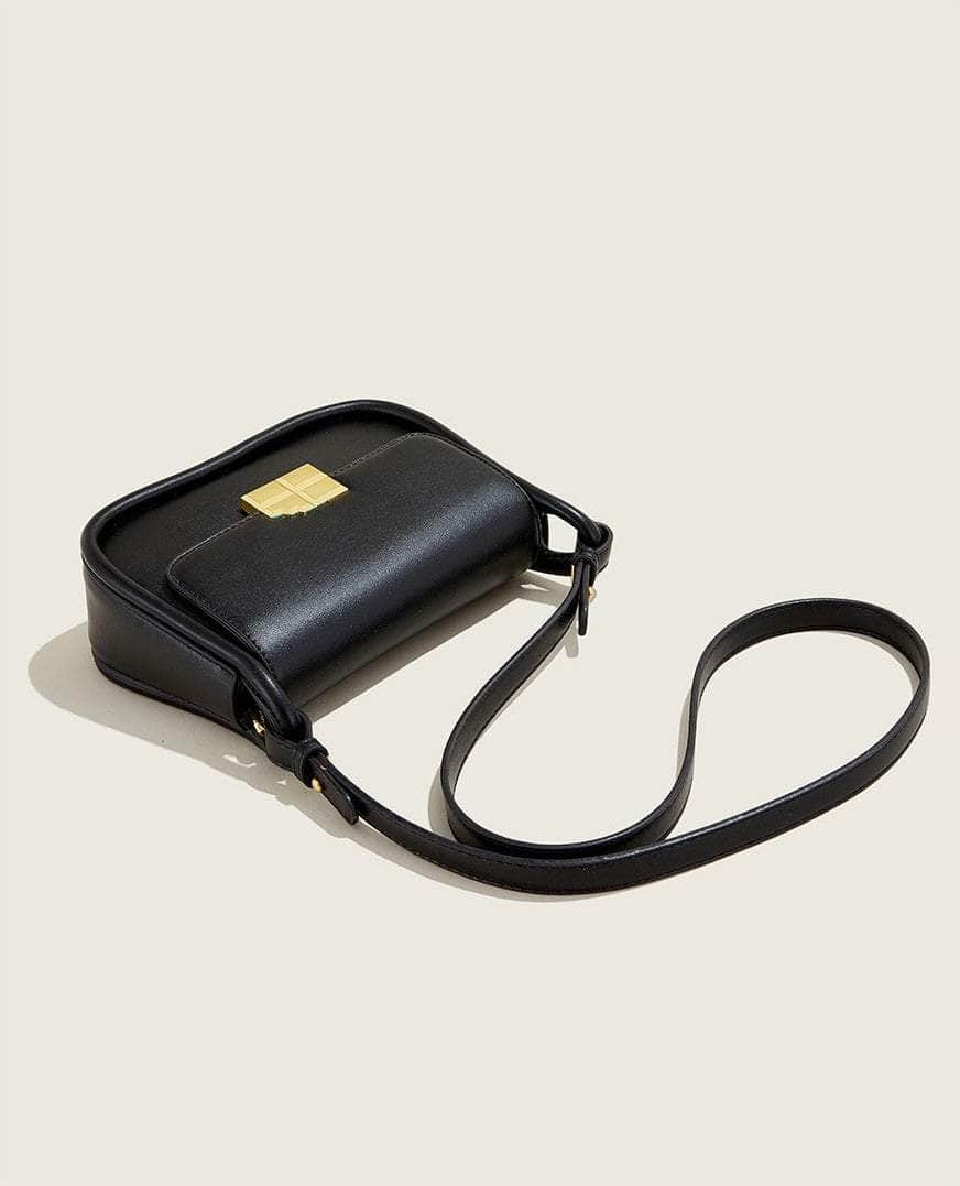 Chic Metal Decor Flap Shoulder Bag