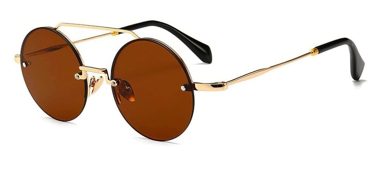 Circular Color Sunglasses Tea / Resin