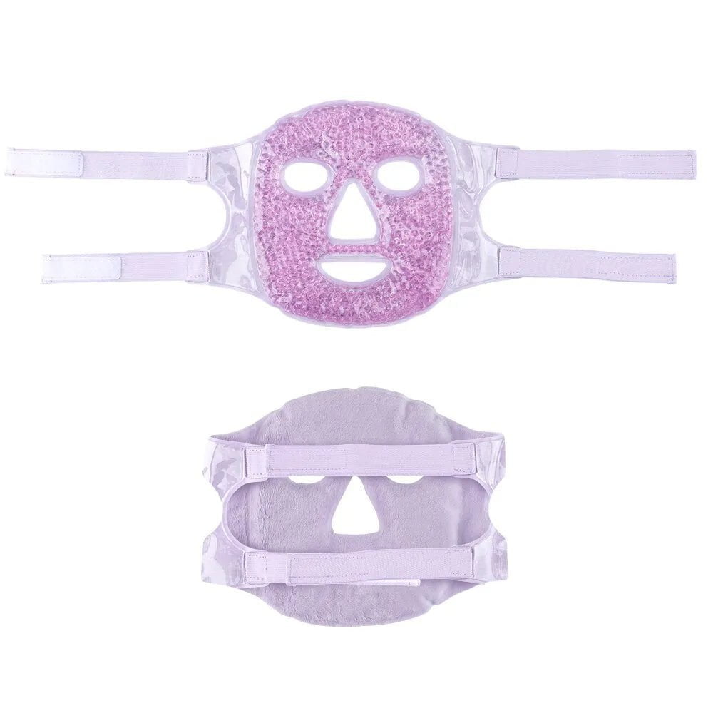 Cold and Hot Compress Beauty Mask: Reusable Hollow Eye Mask for Facial Cooling, Edema Elimination, and Fatigue Relief 106A76