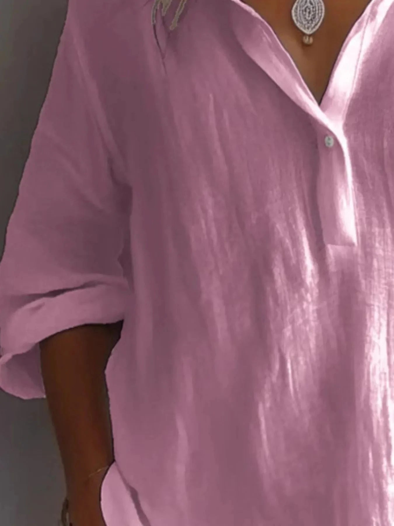 Collared Neck Long Sleeve Shirt