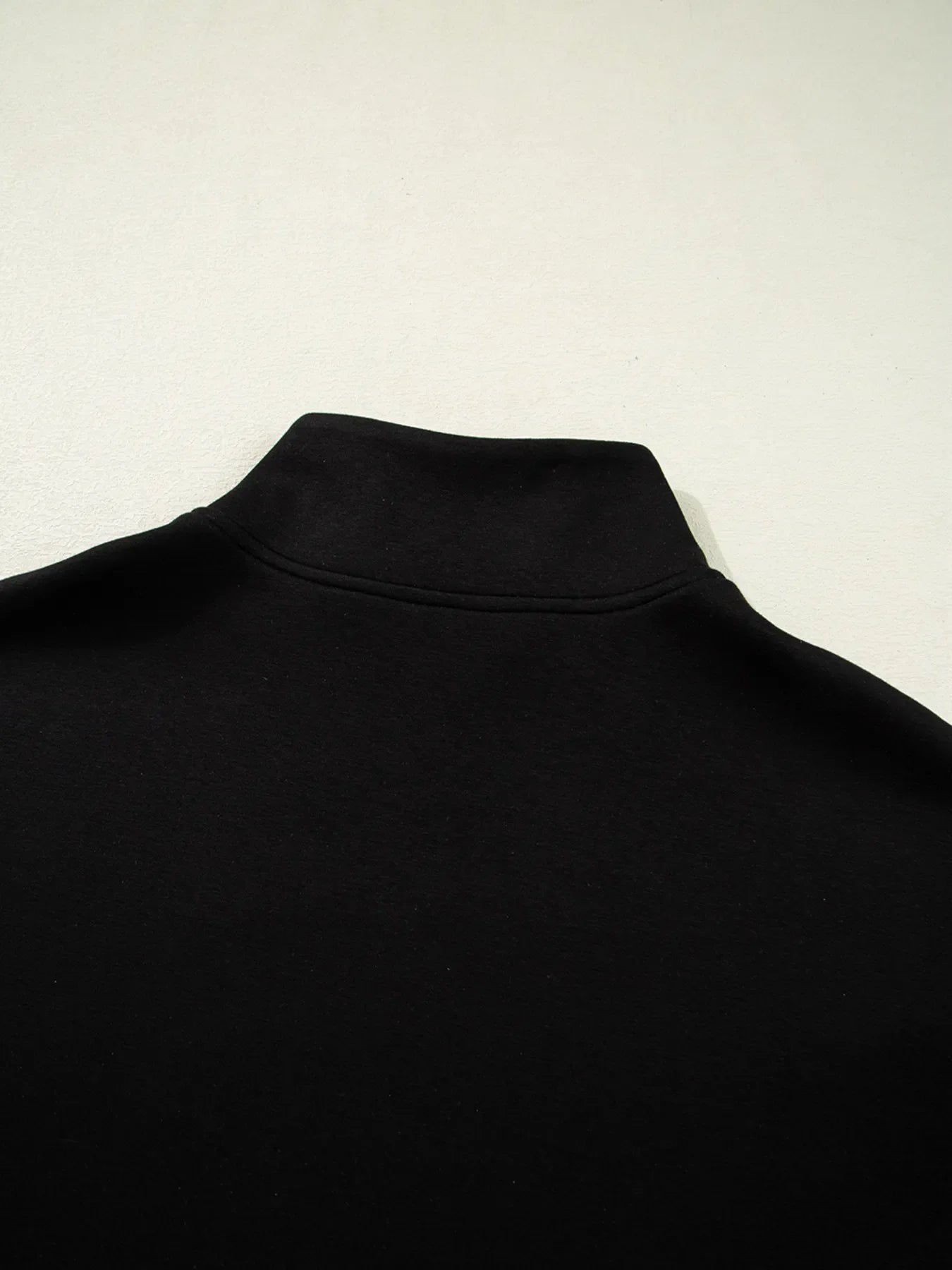 Color Block Half Zip Top and Shorts Two-Piece Set