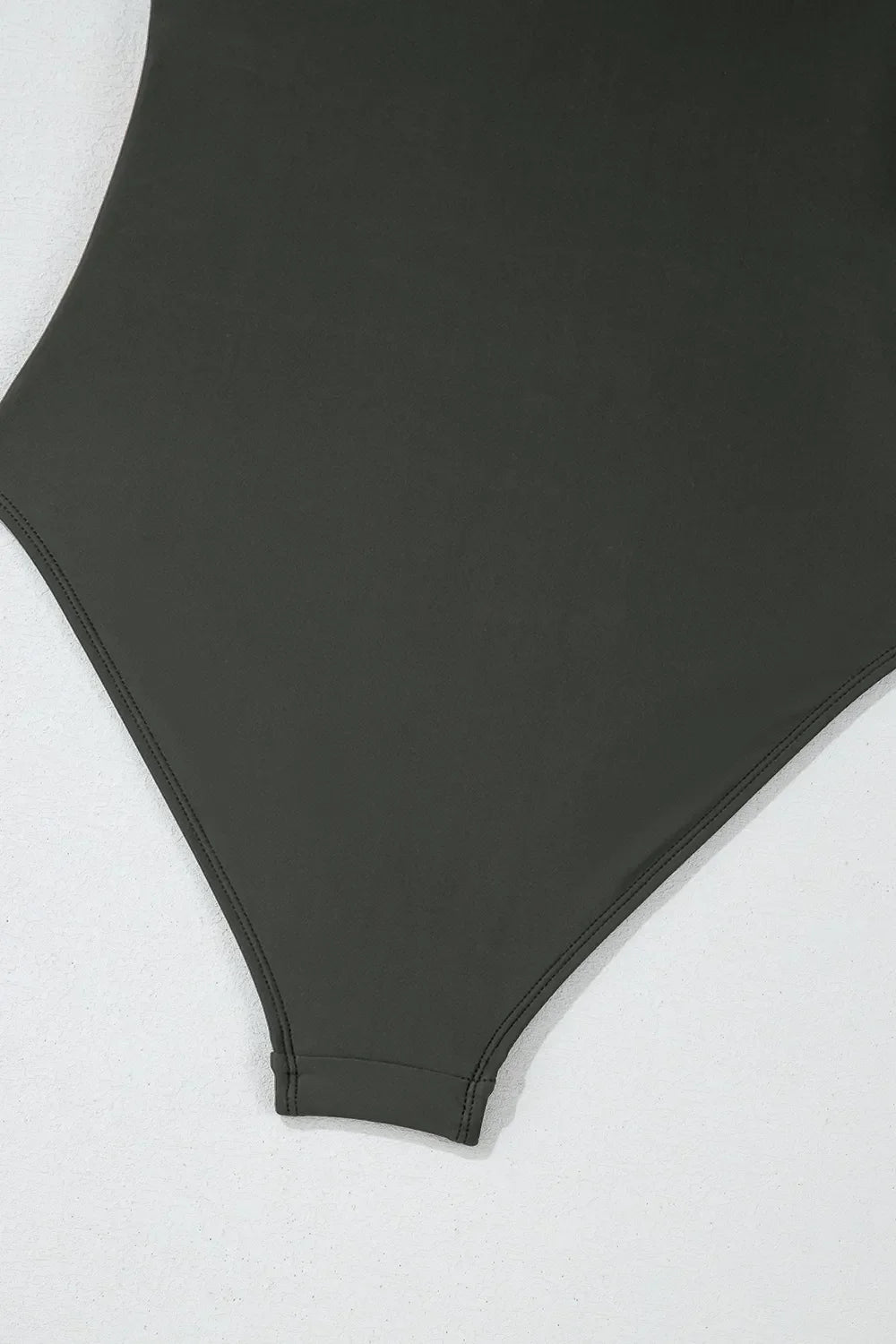 Color Block Padded Square Neck One Piece Swimsuit