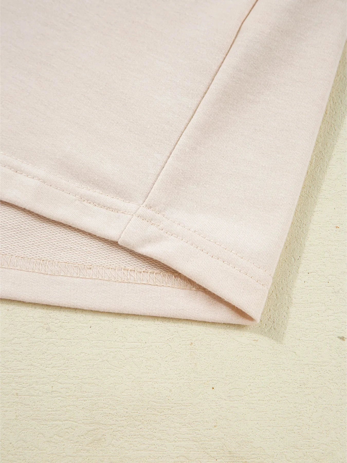 Color Block Waffled Loose Henley Top