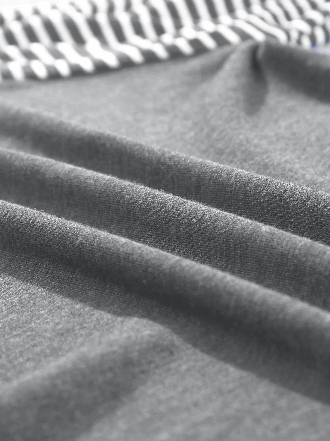 Contrast Print Striped Raglan Long Sleeve Loose Top