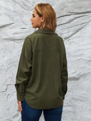 Corduroy Button-Up Shirt