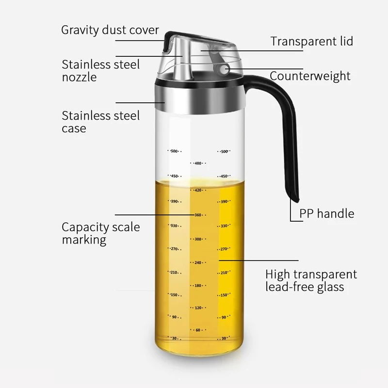 Creative Kitchen Tools: Glass Spice & Oil Dispenser Set