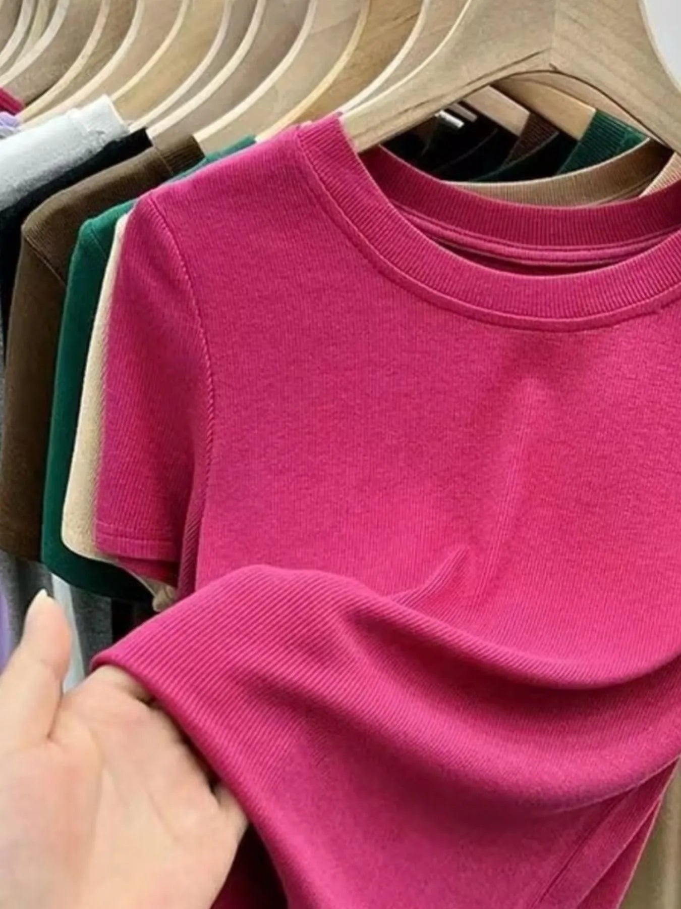 Crew Neck Short Sleeve T-Shirt