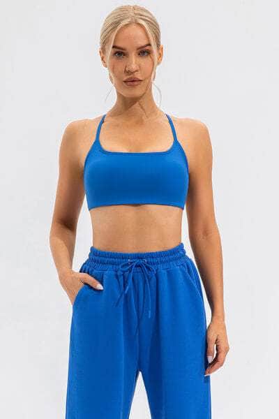 Crisscross Spaghetti Strap Active Cami Ultra marine / S