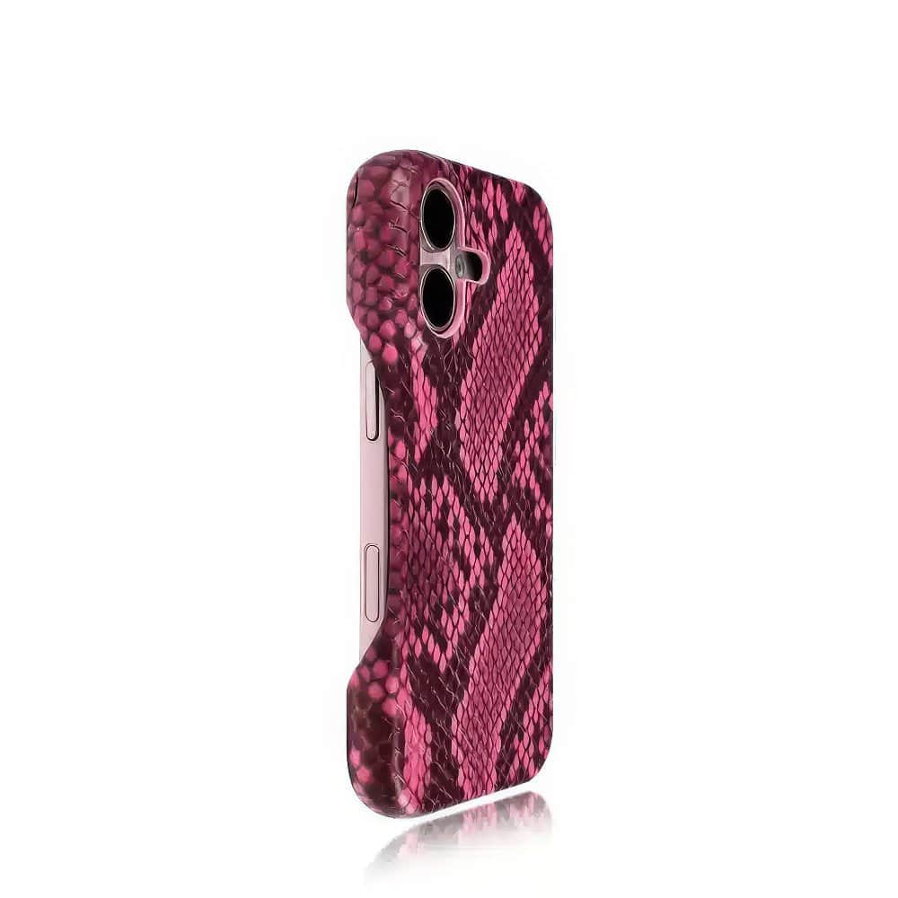 Croc Textured Deluxe ShockProof iPhone Case iPhone 11 / Pink
