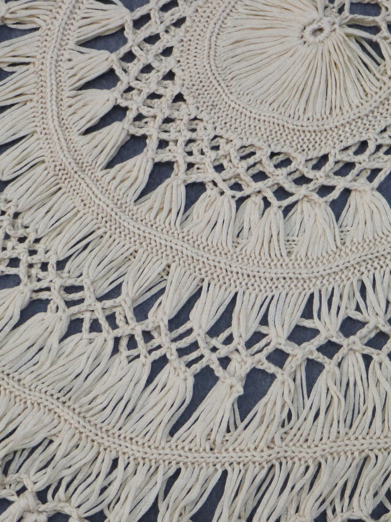 Crochet Fringe Beach Cover Up