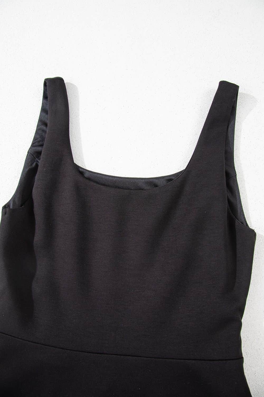 Cut Out Front High Waist Tank Mini Dress