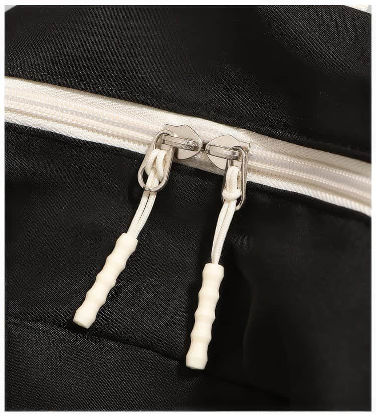 Cute Black and White Panda Backpack with Soft Plush Pocket