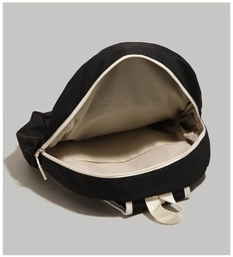 Cute Black and White Panda Backpack with Soft Plush Pocket