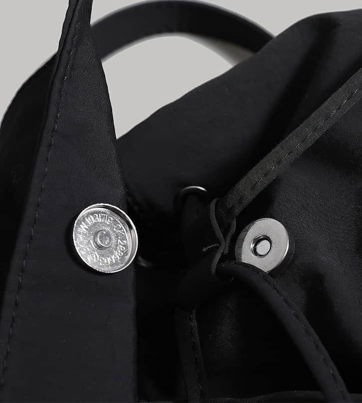 Cute Black and White Plush Face Pocket Schoolbag