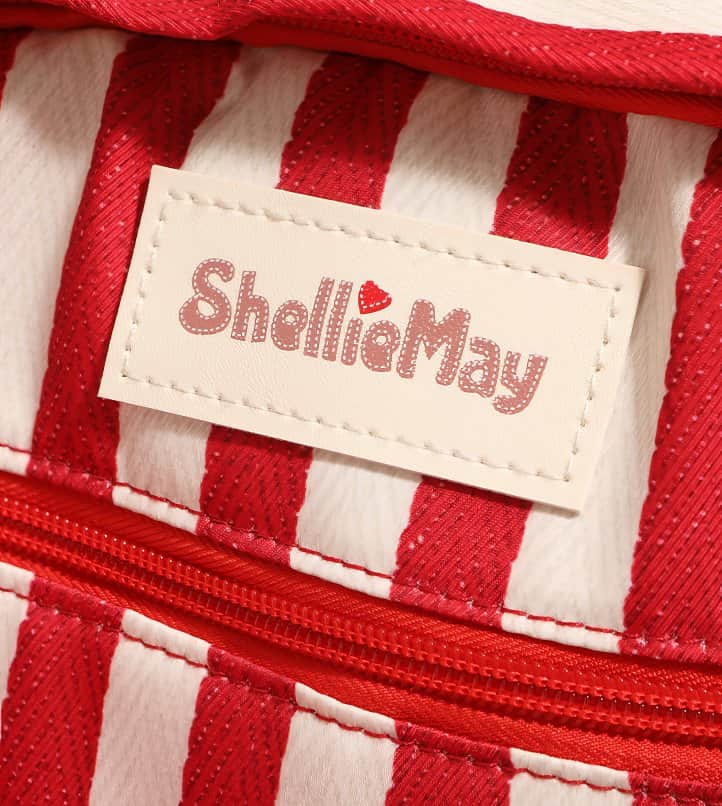 Cute Light Purple StellaLou Plush Face Pocket Schoolbag