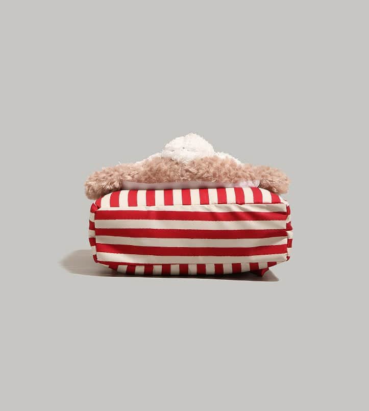 Cute Light Purple StellaLou Plush Face Pocket Schoolbag