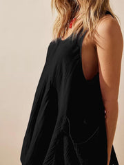 Vestido mini con tirantes anchos y escote redondo anudado Devine