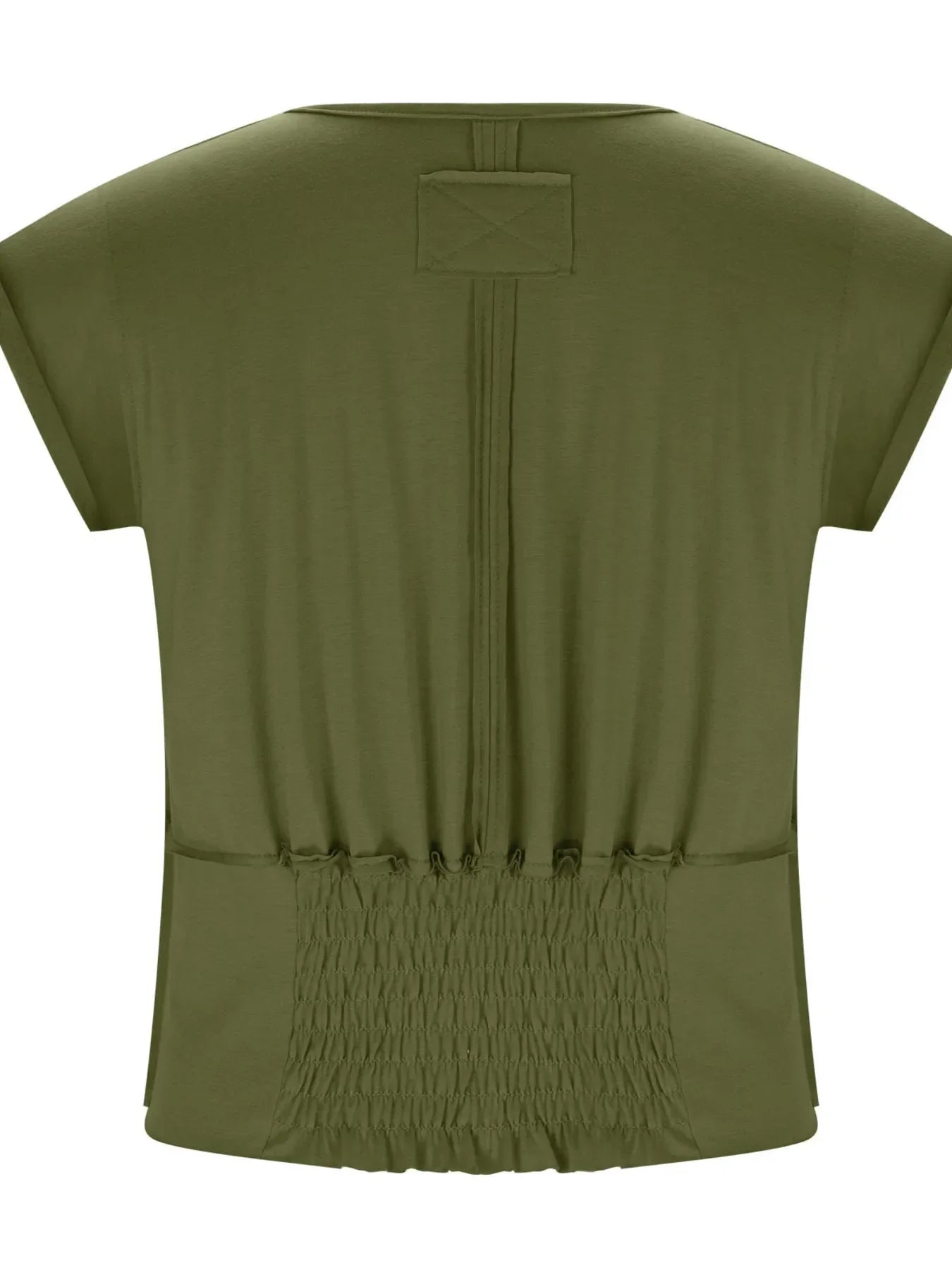 Deep V-Neck Cropped T-Shirt