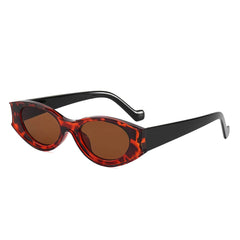 Designer Oval Eyewear Collection Leopard Gravity Tea / Resin