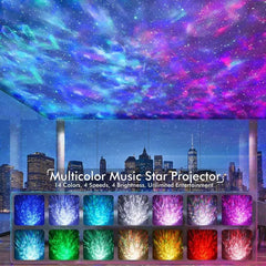 Dinosaur Egg Starry Night Projector: Galaxy Light with Bluetooth Speaker