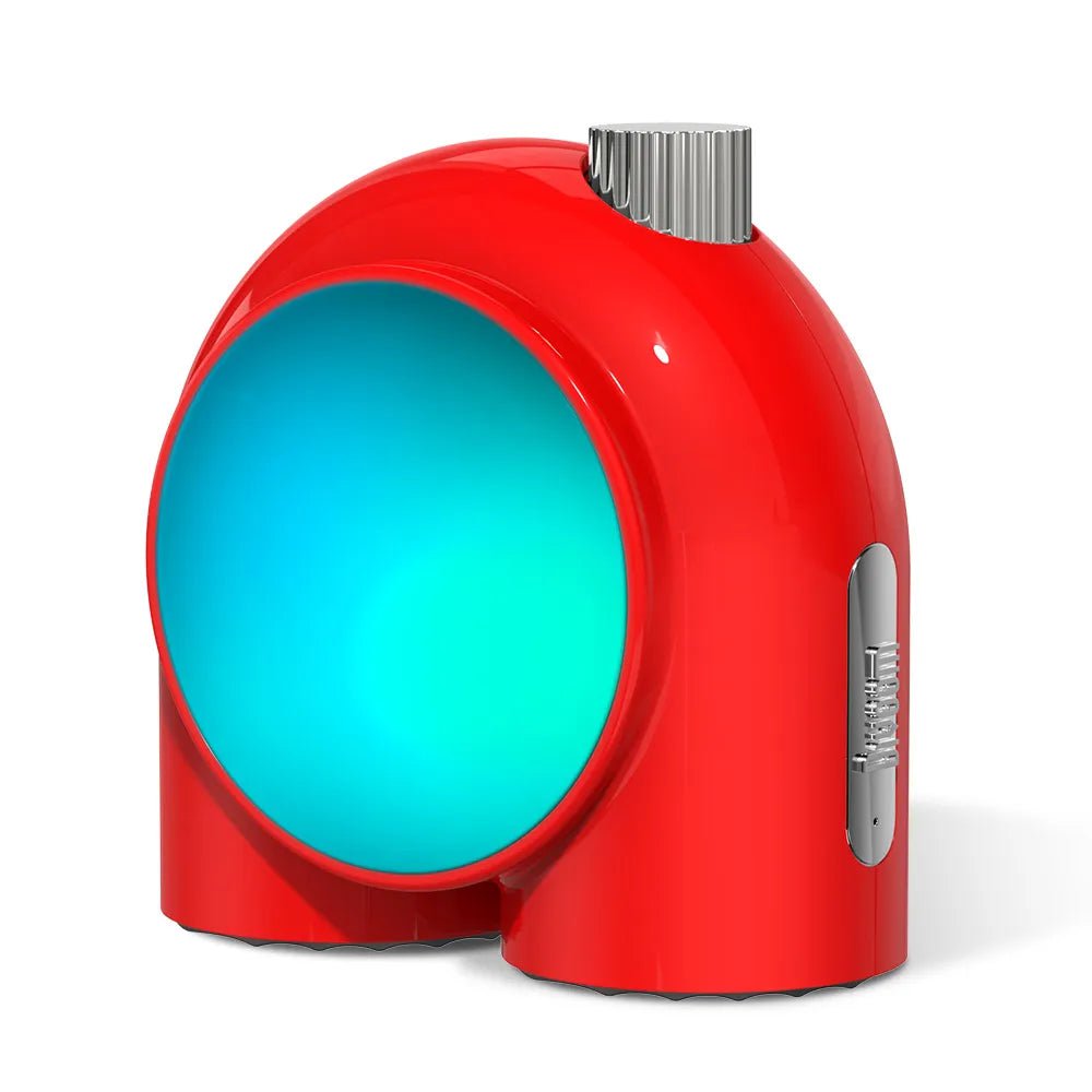 Divoom Planet-9 Decorative Mood Lamp - Programmable RGB LED Light Effects, Neon Atmosphere Bedside Lamp with Music Control Red