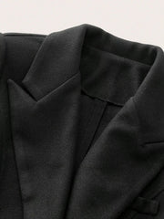 Double-Breasted Wool Blend Overcoat