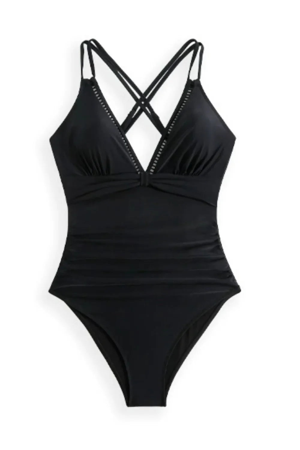 Double Spaghetti Strap One-Piece Swimwear