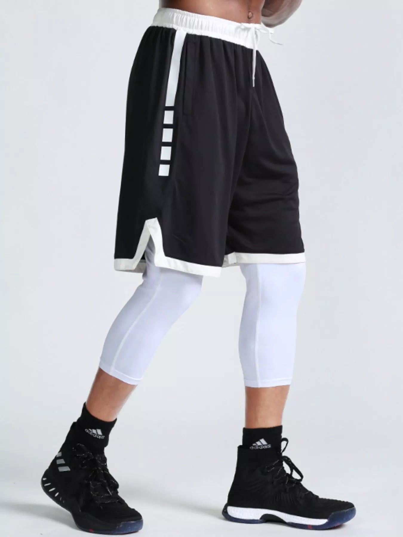 Men's quick-dry active shorts with pockets.