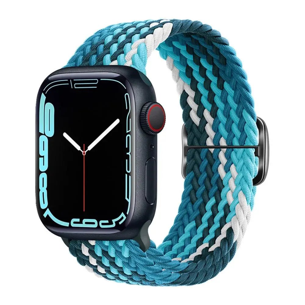 Elastic Nylon Braided Solo Loop Band for Apple Watch Series