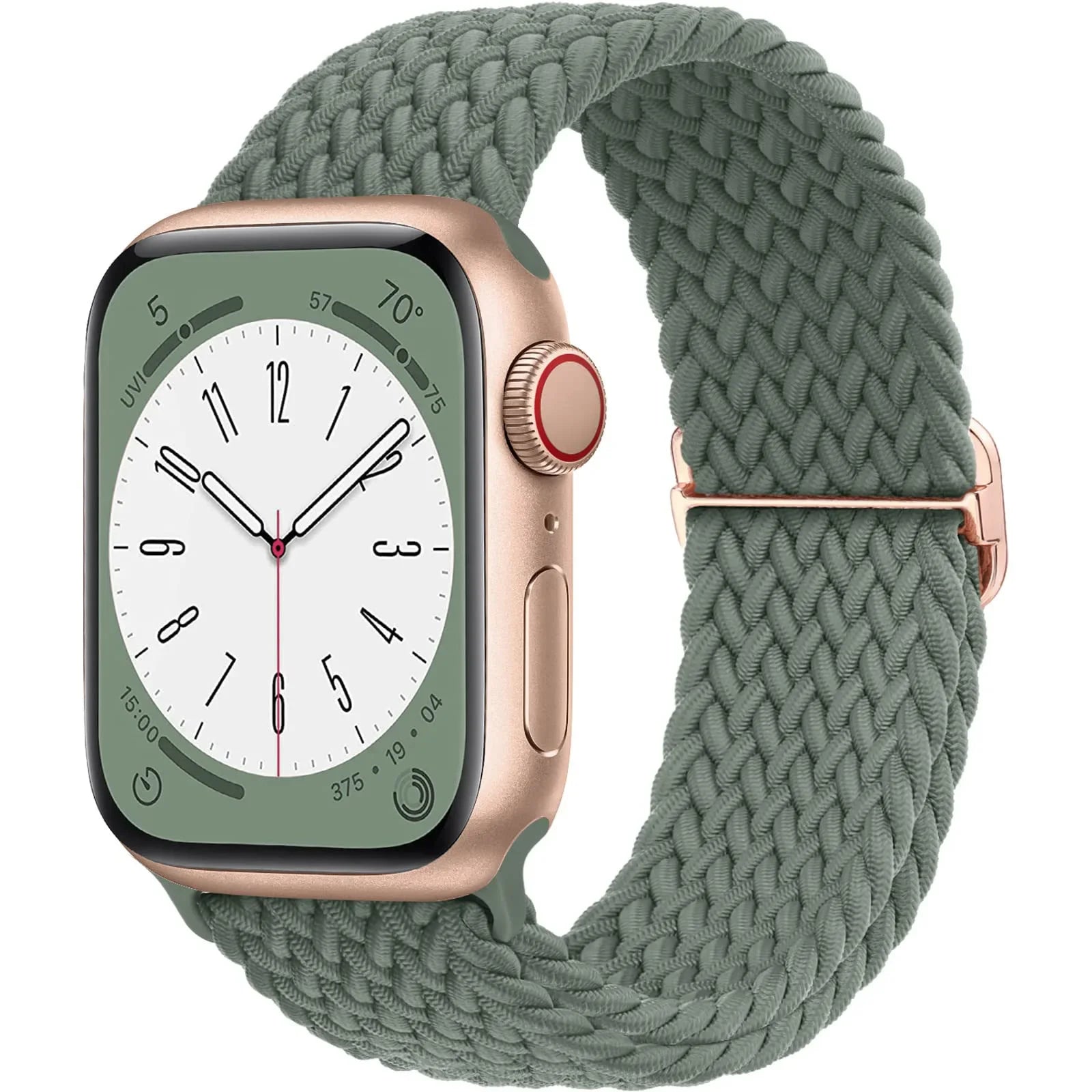 Elastic Nylon Braided Solo Loop Band for Apple Watch Series