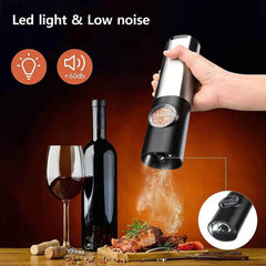 Electric Salt Grinder Set - USB Rechargeable Pepper Mill with LED Light, Adjustable Coarseness, Kitchen Tools