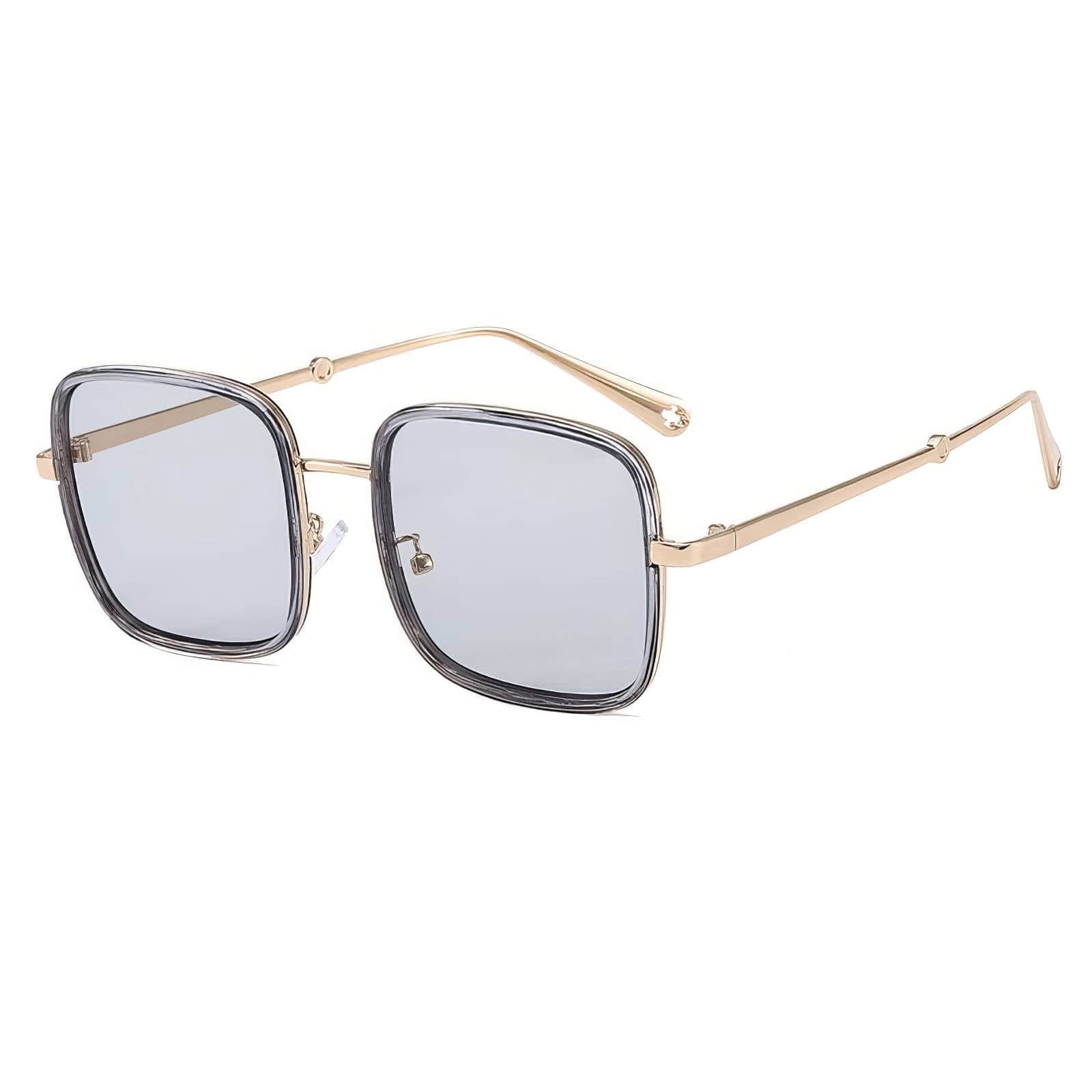 Emerald Square Polarised Sunglasses gray/white / Resin