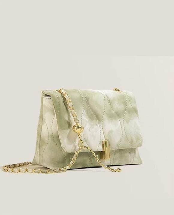 Exquisite Chain Shoulder Purse Green