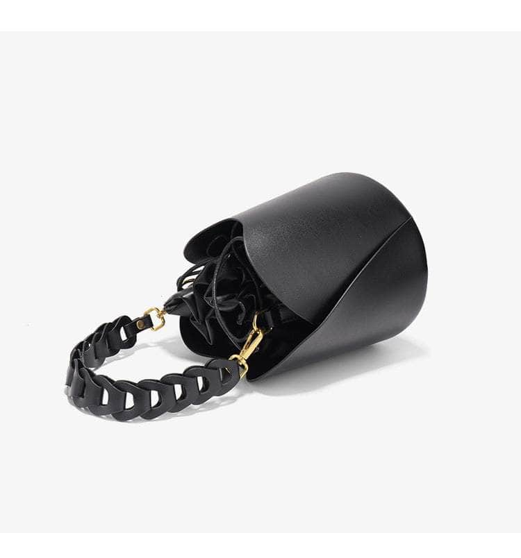 Exquisite Leather Bucket Bag