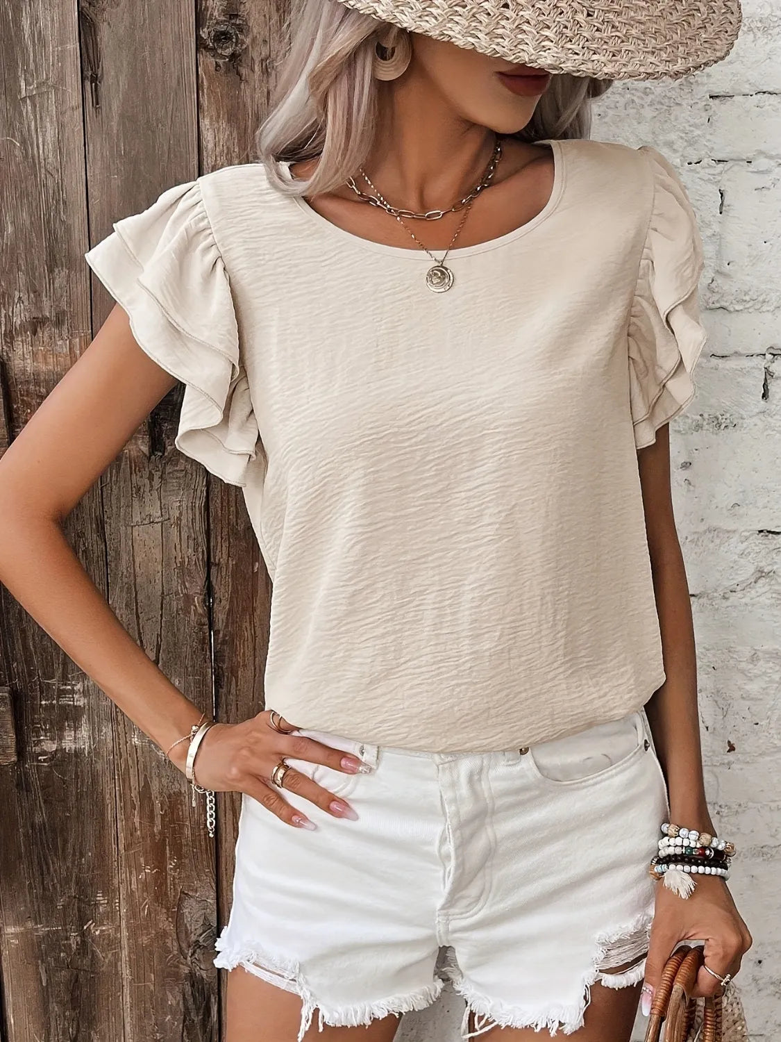 ruffled-round-neck-cap-sleeve-blouse-01