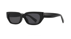 Fashion Small Mod Sunglasses Black Gray / Resin