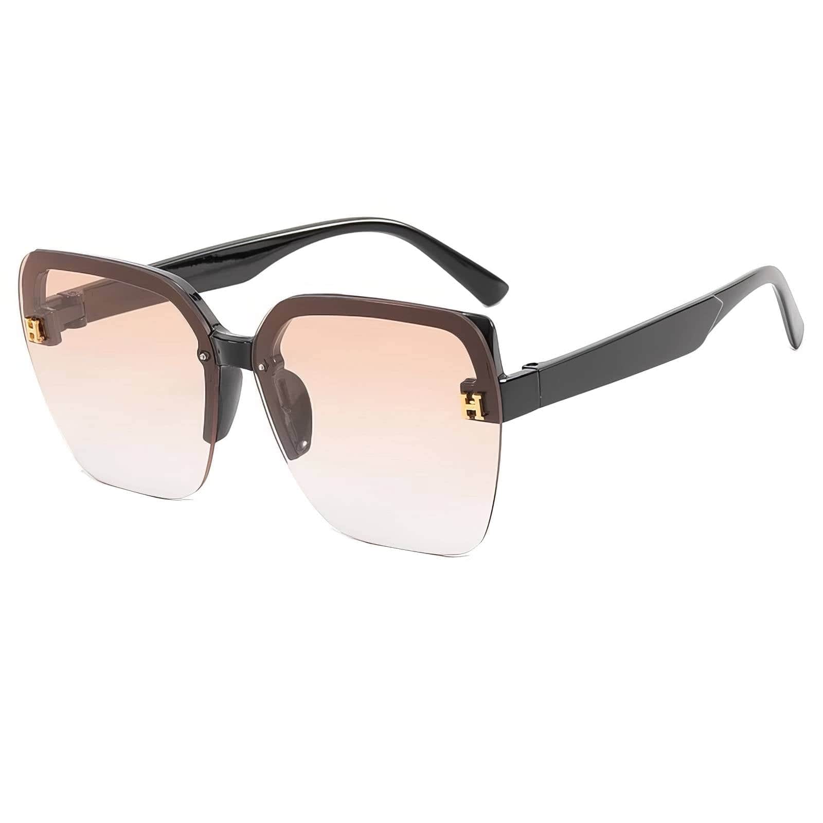 Fashion Square Sunglasses Black/Powder / Resin