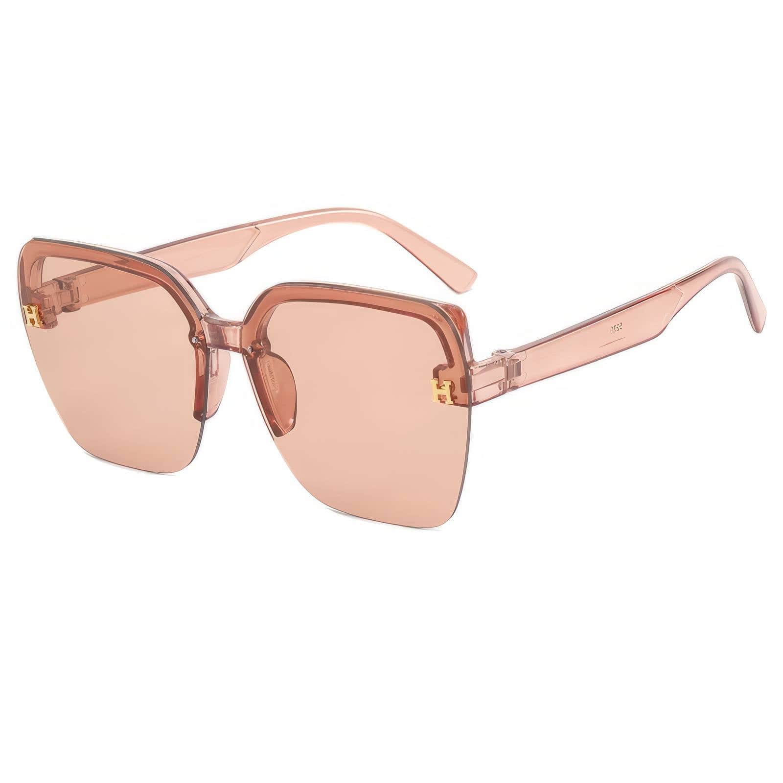 Fashion Square Sunglasses Champagne / Resin