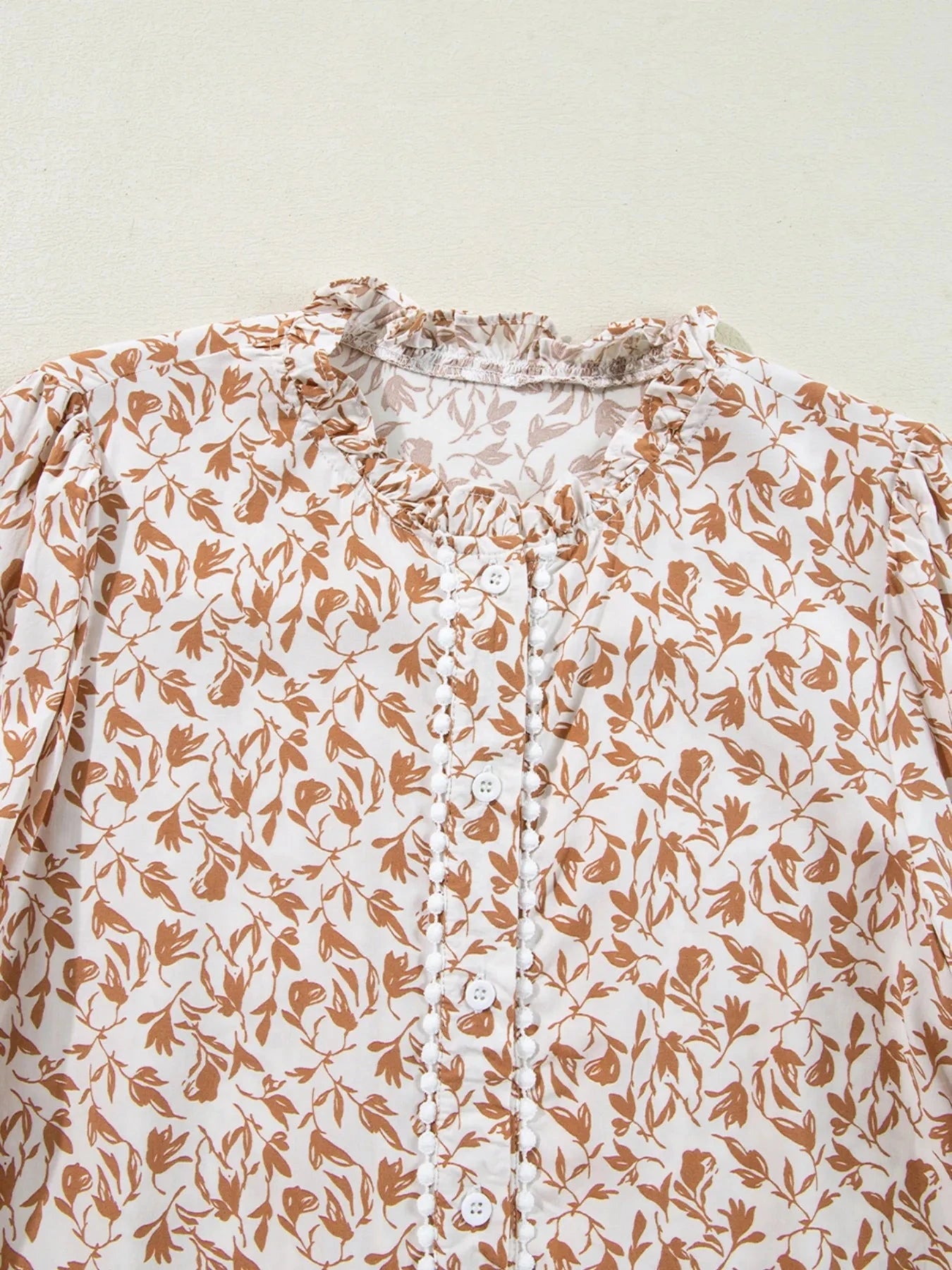 Floral Button Down Long Sleeve Shirt