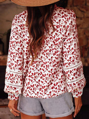 Floral Button Down Long Sleeve Shirt