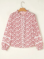 Floral Button Down Long Sleeve Shirt