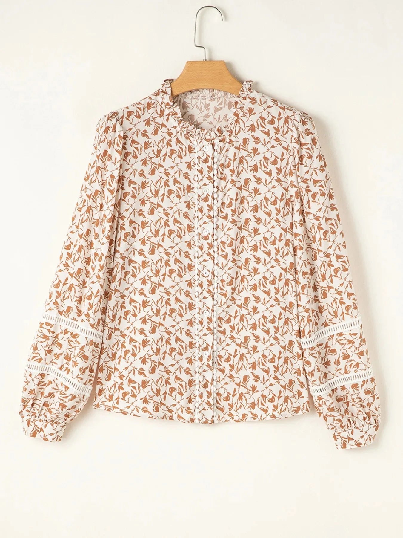 Floral Button Down Long Sleeve Shirt