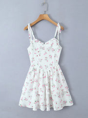 Floral Layered Cami Dress with Ruffle Details