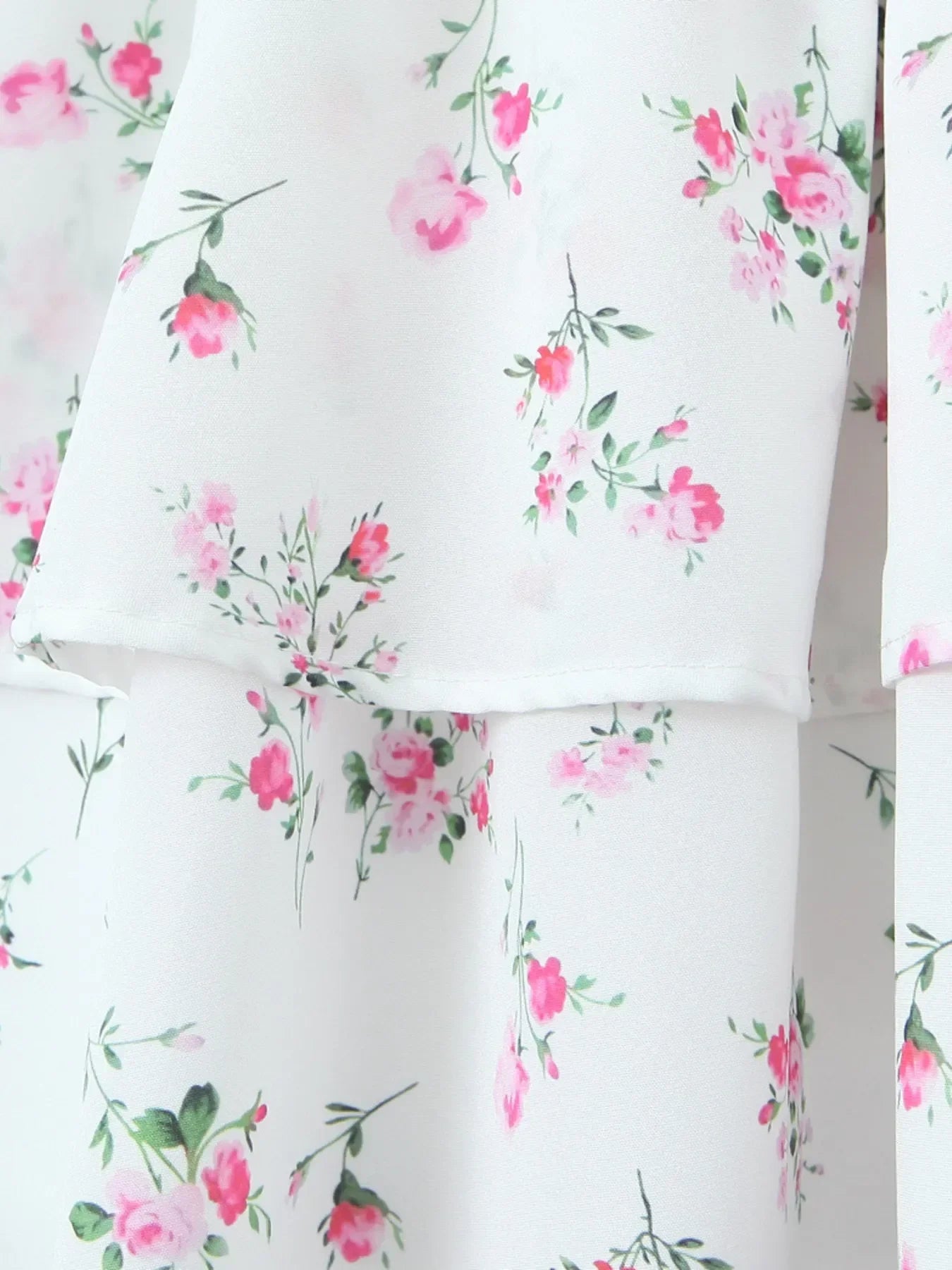 Floral Layered Cami Dress with Ruffle Details